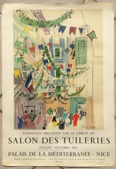 Original Raoul Dufy Mourlot Art Poster, French Art Poster Nice France