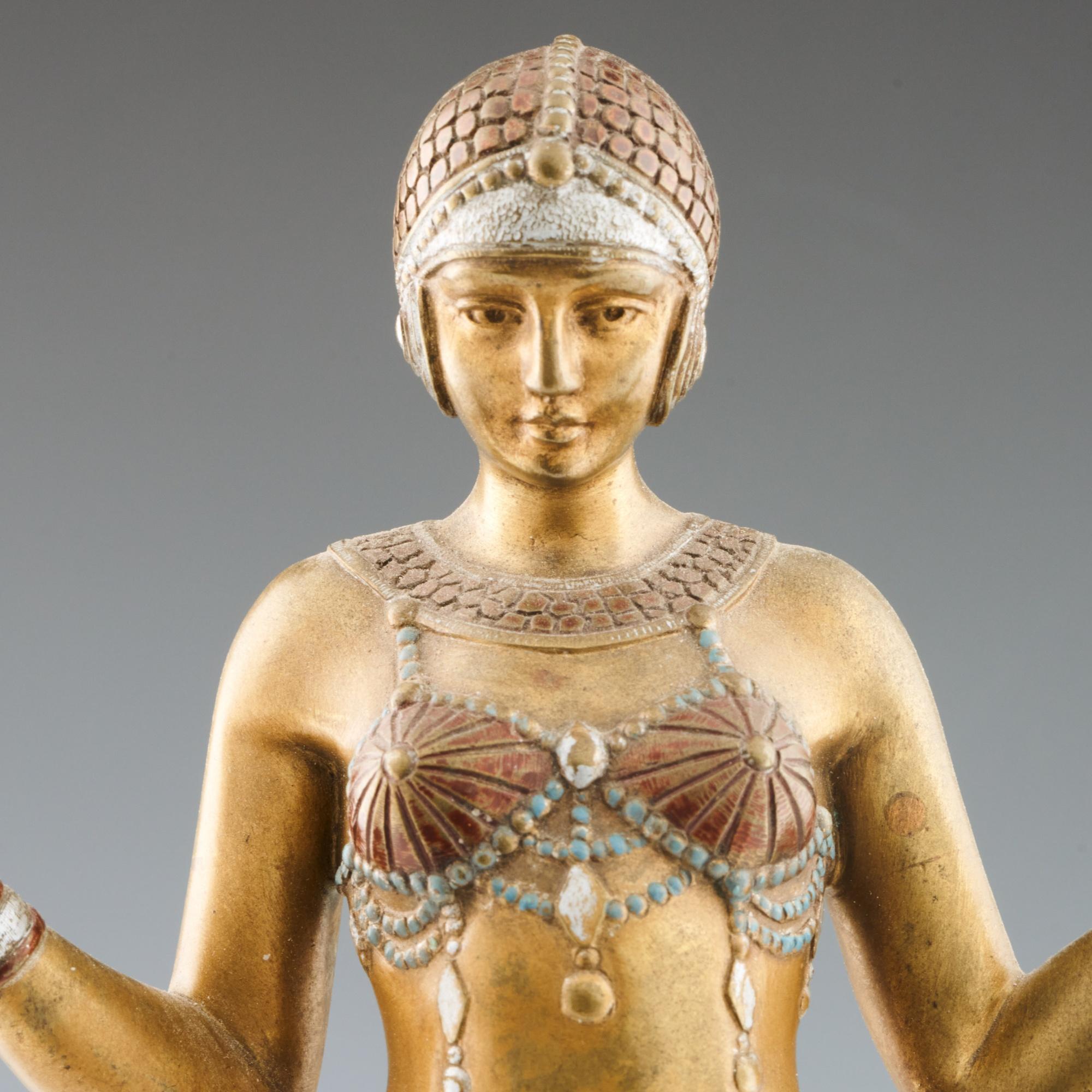 Original and Fine Example of a 'Theban Dancer, Demetre Chiparus Bronze Sculpture 5