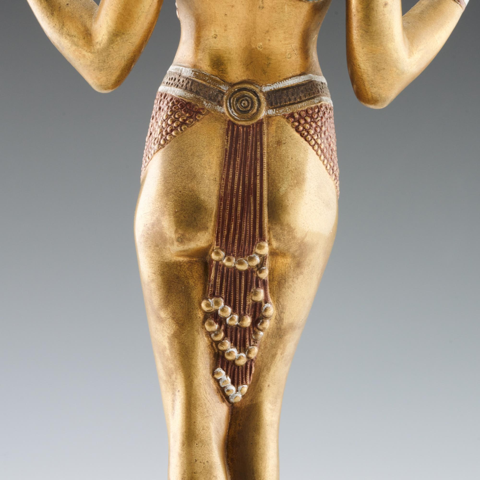 Original and Fine Example of a 'Theban Dancer, Demetre Chiparus Bronze Sculpture 7