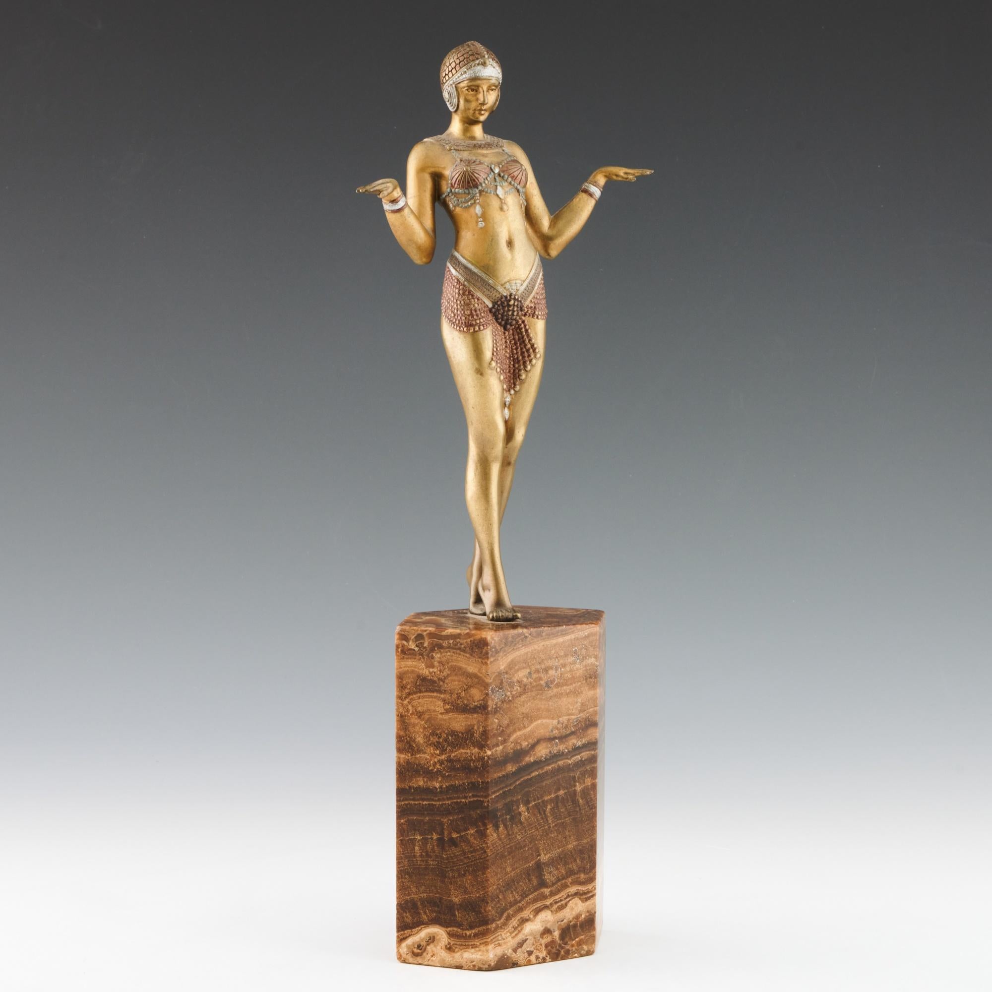 Original and Fine Example of a 'Theban Dancer, Demetre Chiparus Bronze Sculpture 2