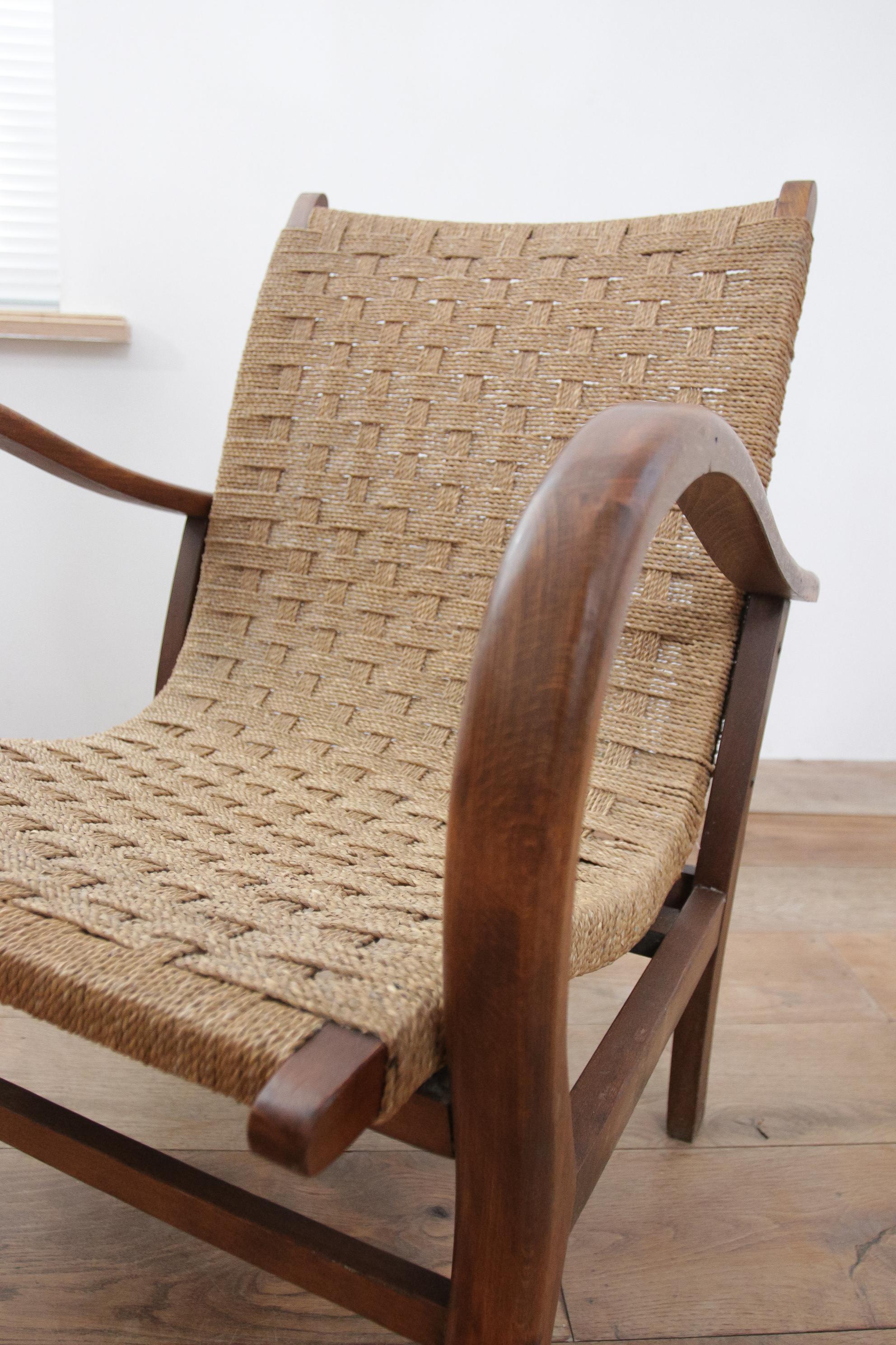 German Original Rare Bauhaus Armchair by Erich Dieckmann, 1925 For Sale