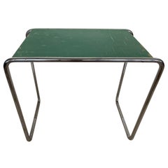 Rare table d'appoint d'origine en chrome Bauhaus de Mucke Melder, années 1930