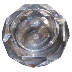 Original Rare Beautiful 1950's / 1960's Baccarat Crystal Prism Bowl / Ashtray