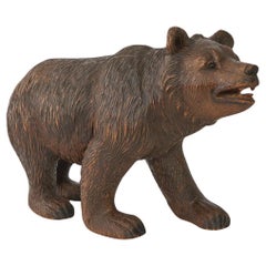 Original Rare Black Forest Bear Cub Swiss Circa 1900