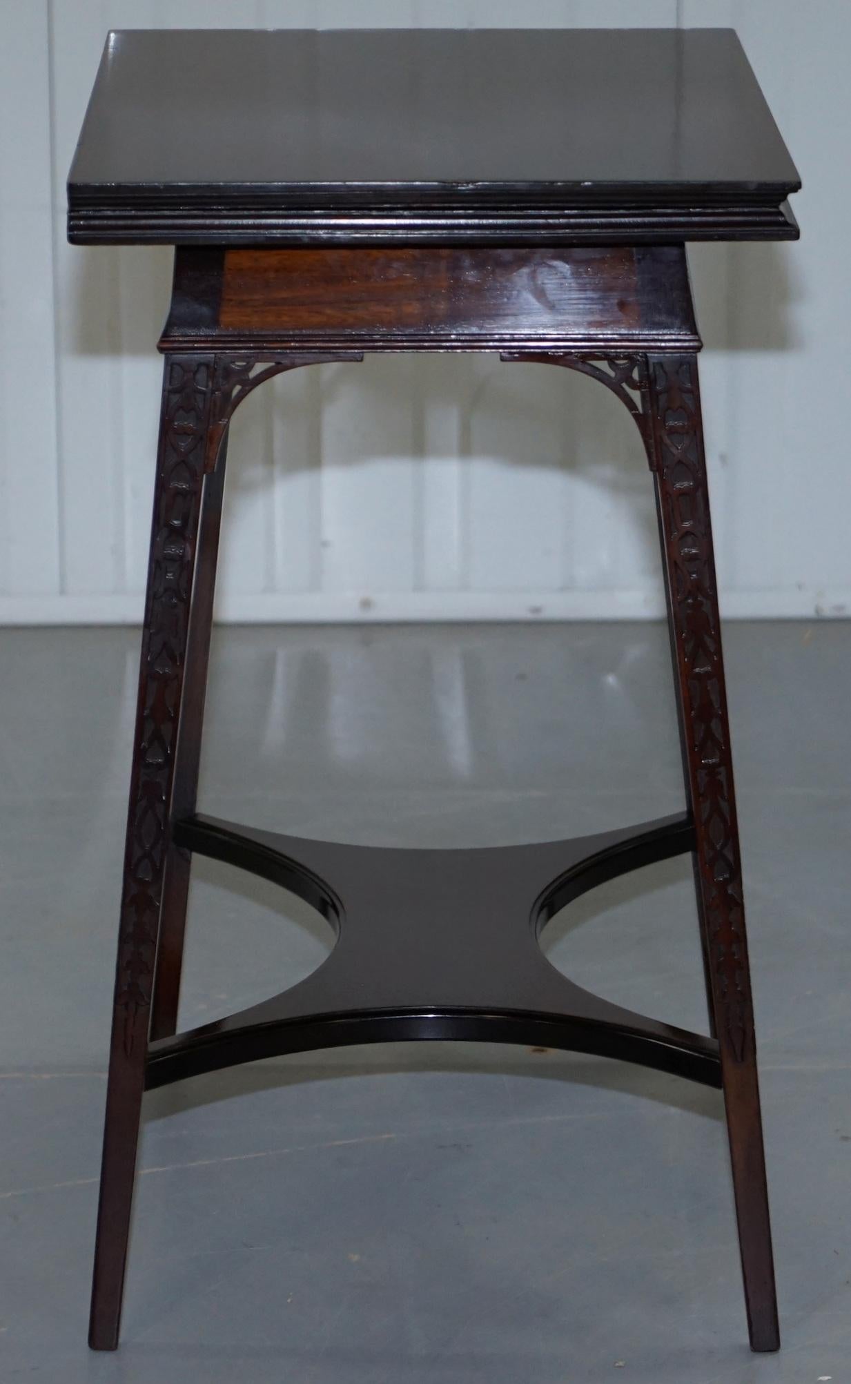 Rare table de jeu à cartes originale Gillows Lancaster en bois de feuillus plié vers 1789-95 en vente 3