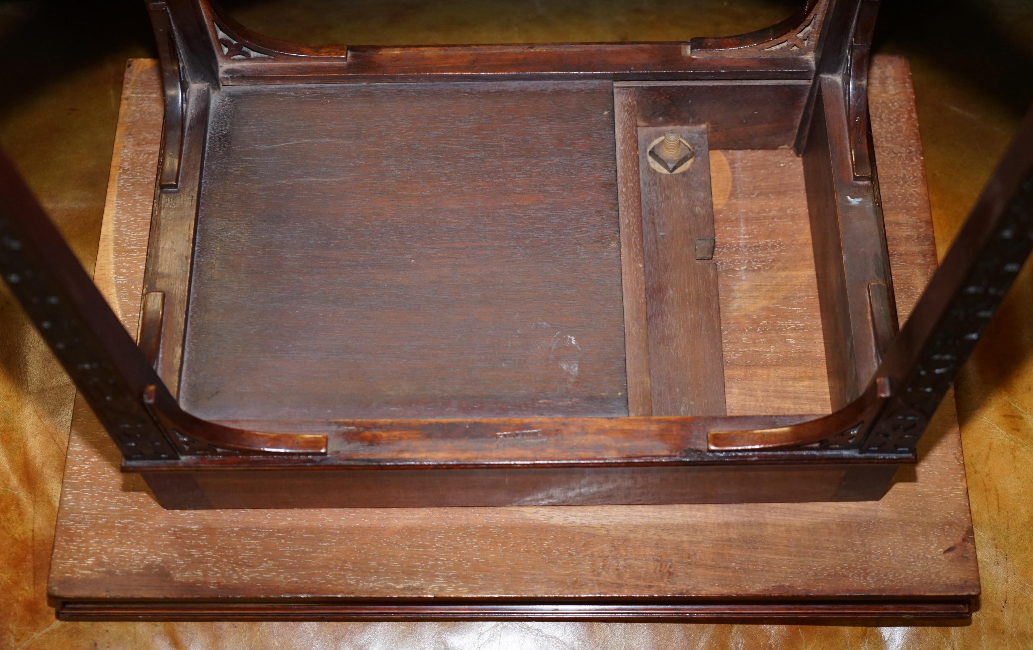 Seltener Gillows Lancaster Hartholz-Spiel-Kartentisch mit Klappdeckel, um 1789-95 im Angebot 12