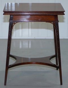 Original Rare Gillows Lancaster circa 1789-95 Hardwood Fold Over Game Card Table