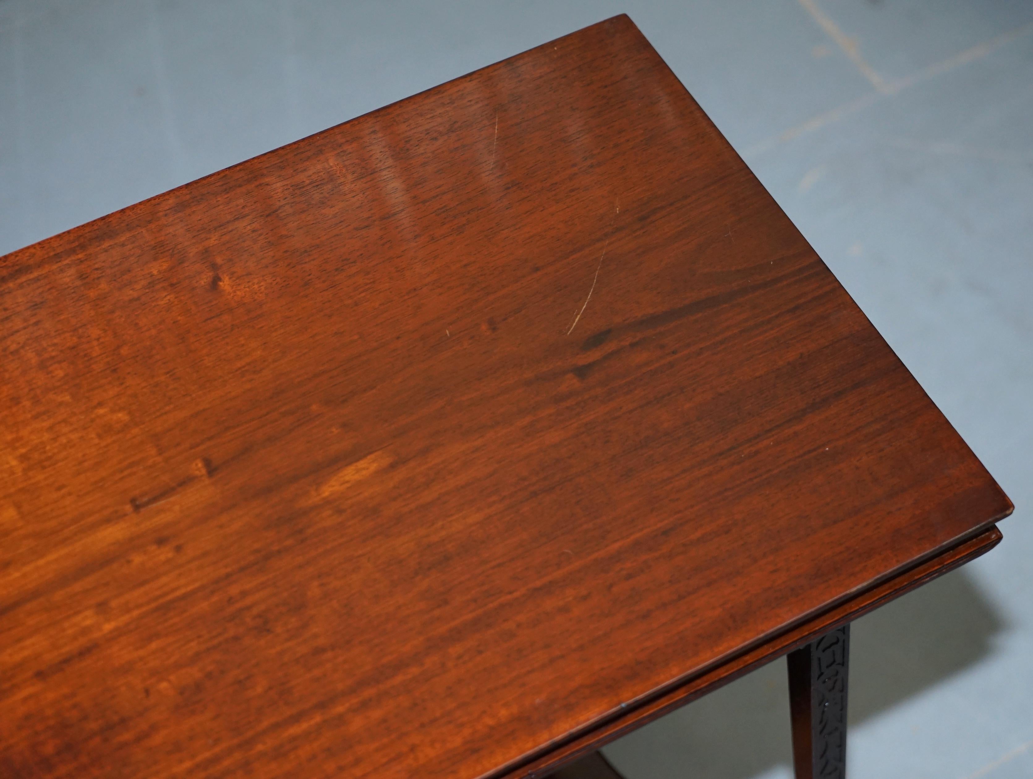 Fait main Rare table de jeu à cartes originale Gillows Lancaster en bois de feuillus plié vers 1789-95 en vente