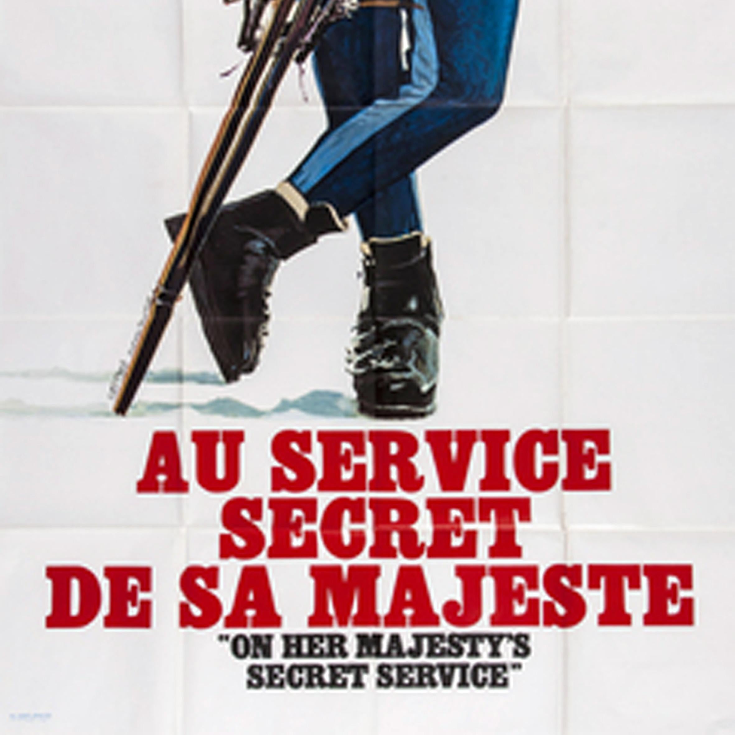 Mid-20th Century Original Rare Movie Poster James Bond On Her Majesty's Secret Service French For Sale