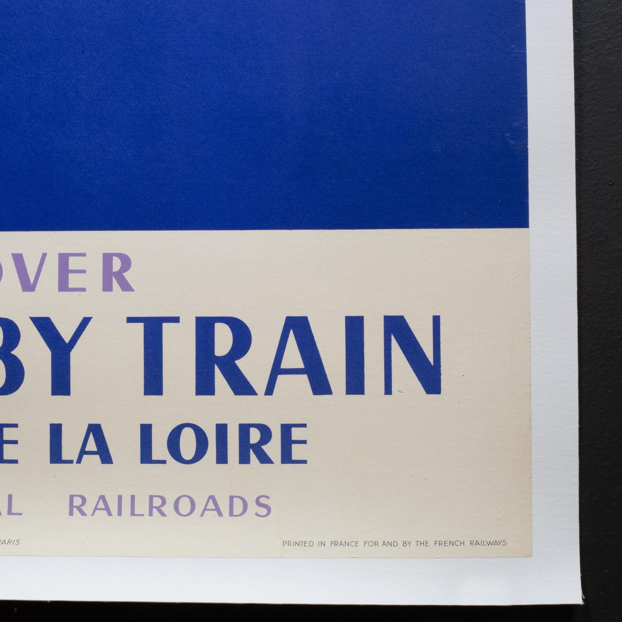 Raro cartel de viaje francés SNCF original de época 