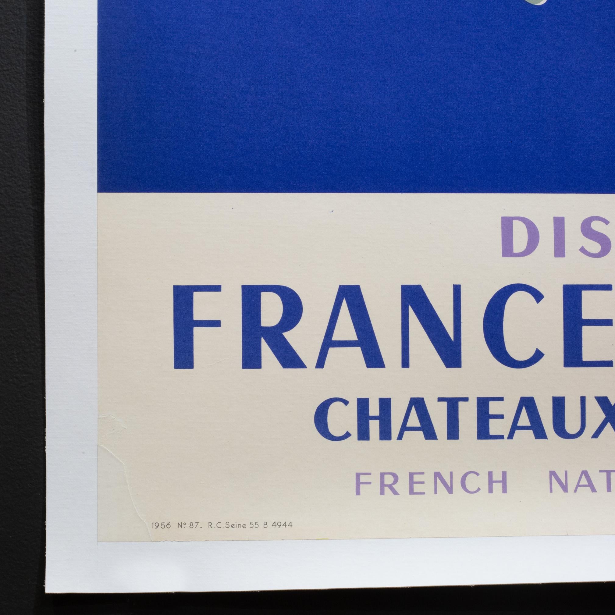 Raro cartel de viaje francés SNCF original de época 