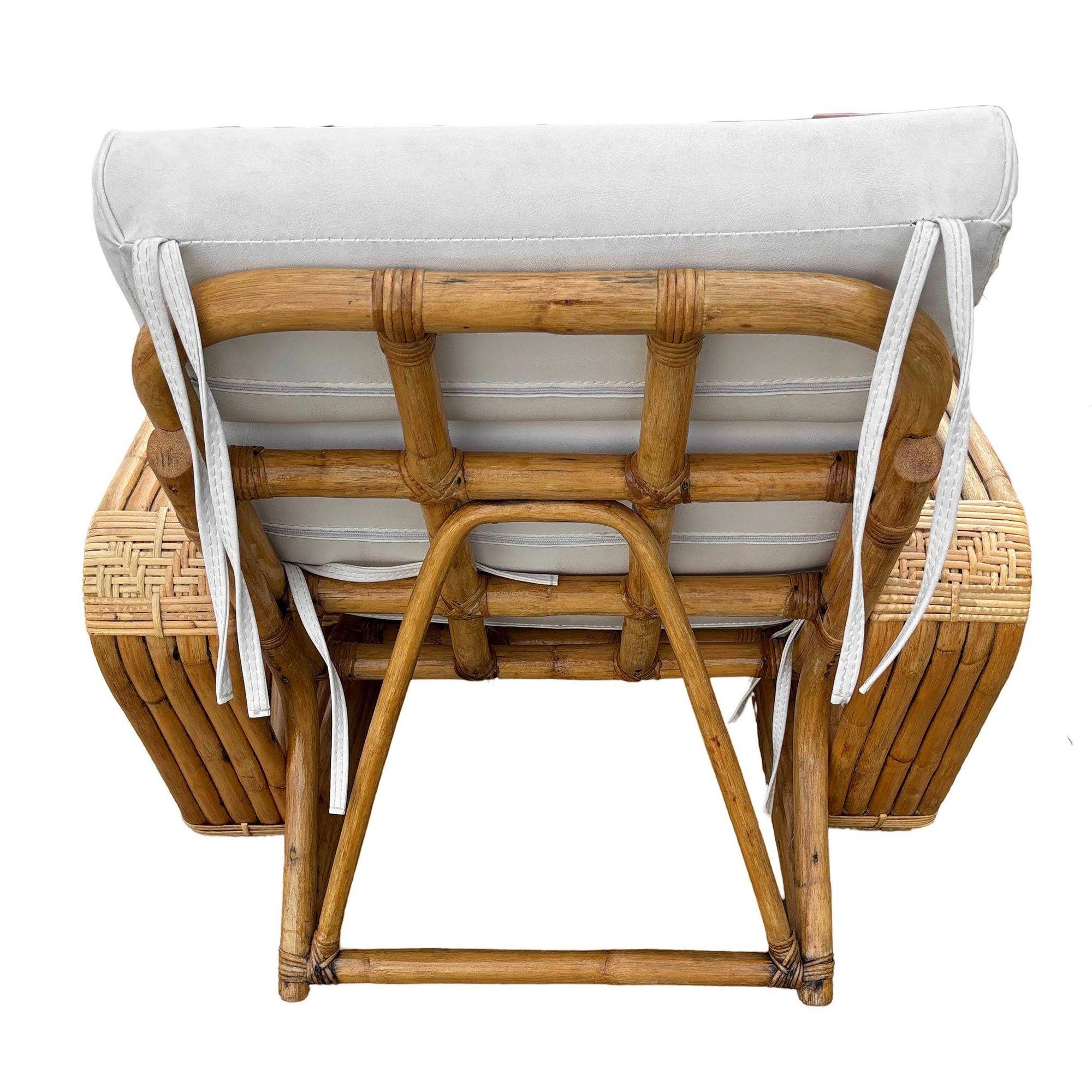 Tessuto Divano e chaise longue in rattan originale di Paul Frankl, a più elementi in vendita