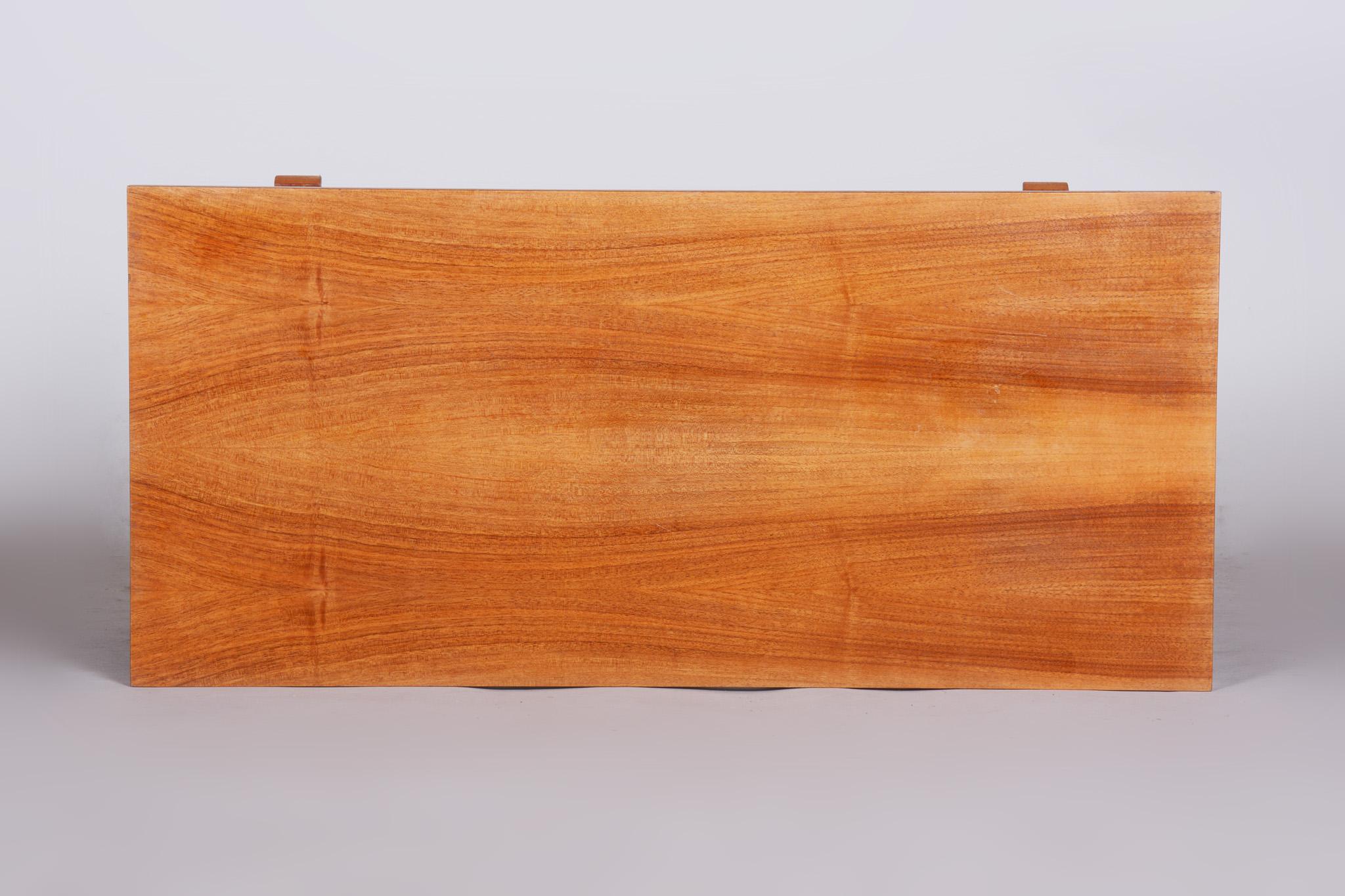 Mid-20th Century Original Rectangular Oak Table, Czech Mid-Century Modern, 1960s For Sale