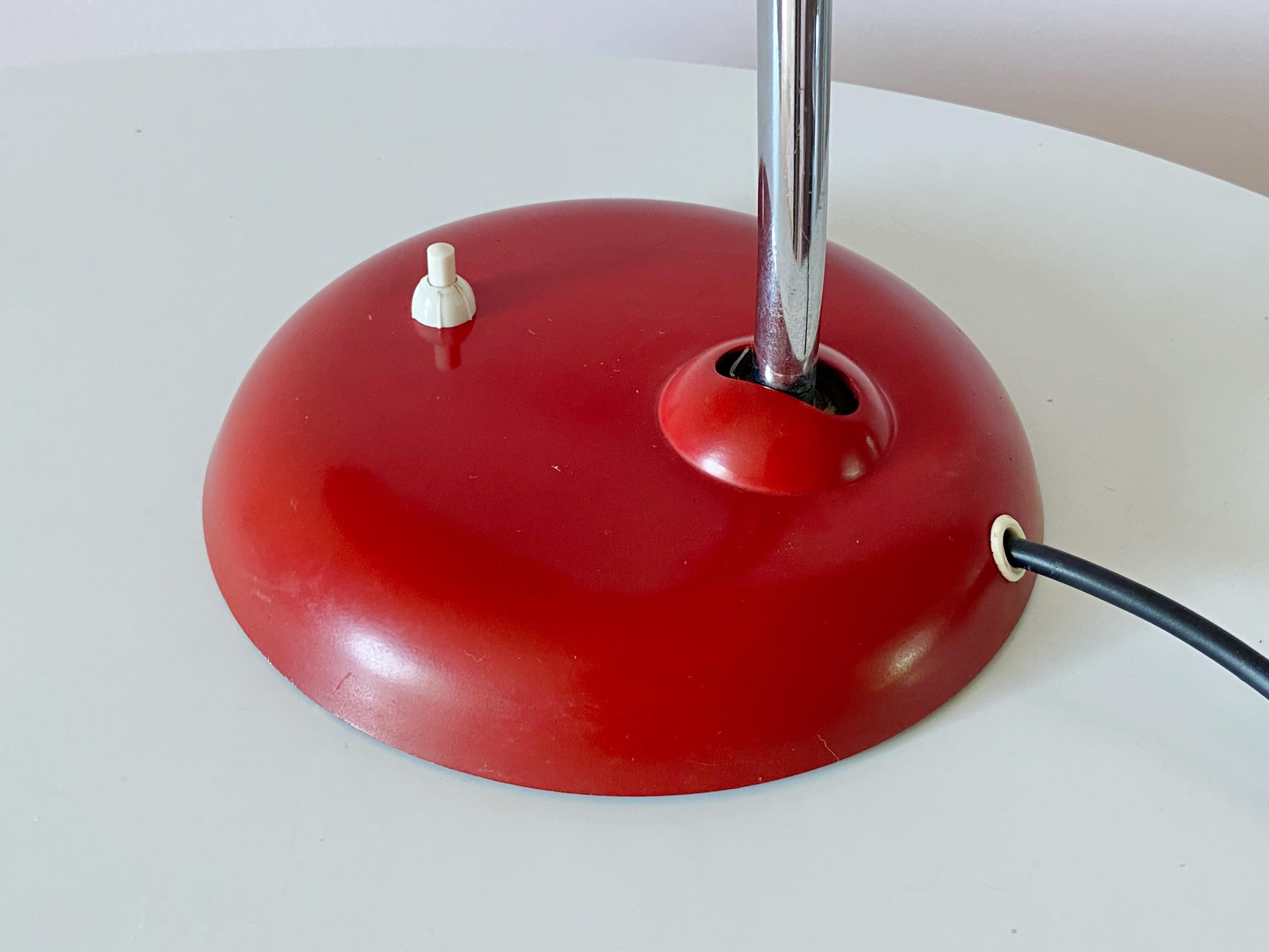 Bauhaus Original red Christian Dell Table Lamp 6786 Desk Lamp by Kaiser Idell
