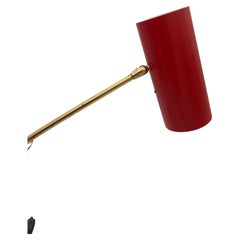 Original Red "Kalmar" Cylinder Wall Lamp