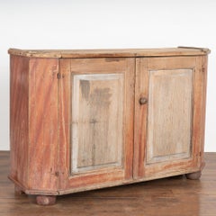 Original Red Painted Swedish Sideboard Cabinet, circa 1800-20