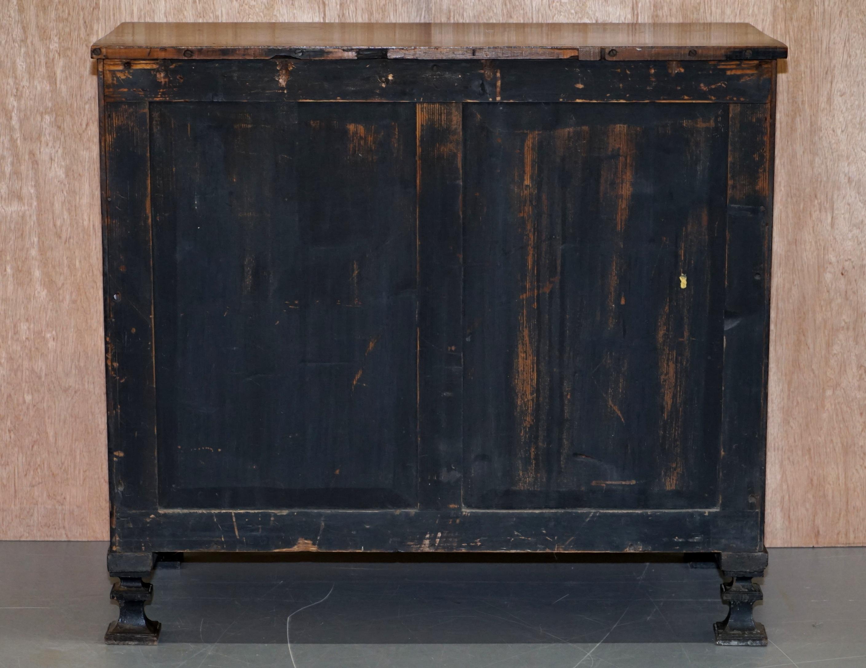 Original Regency Hardwood Egyptian Revival Ormolu-Mounted Sideboard Cupboard 6