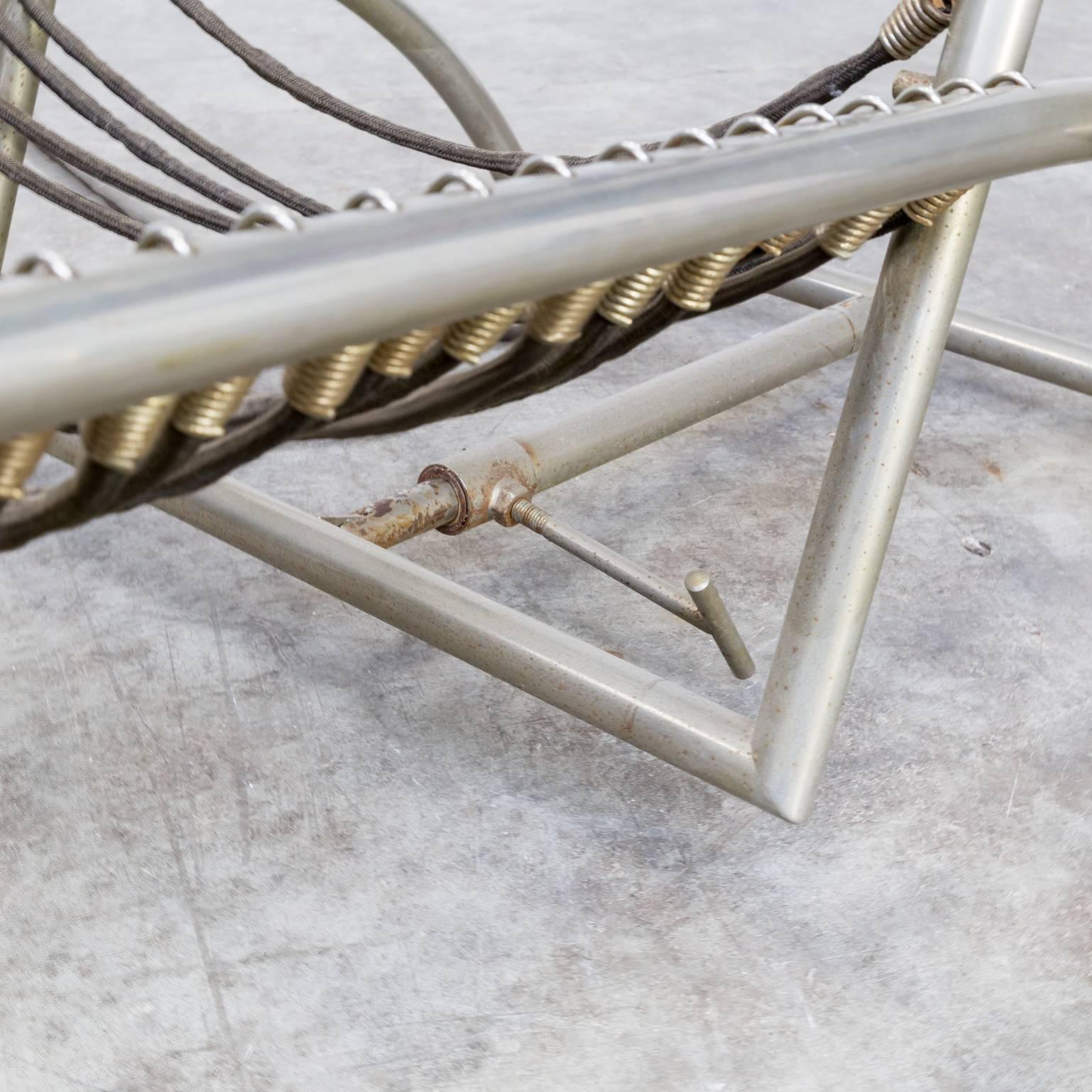 Nickel Original René Herbst ‘Sandow’ Chair For Sale