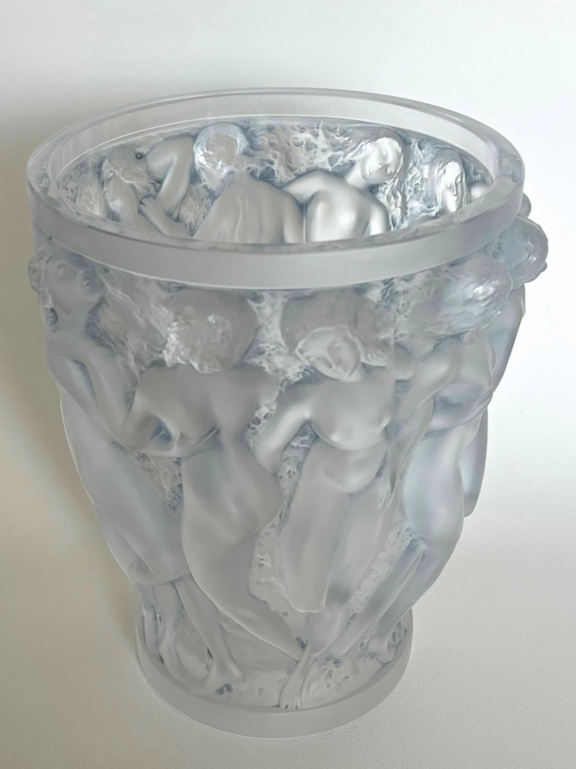 Art Deco Original René Lalique 'Bacchantes' Vase Circa 1927. For Sale