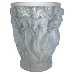 Original René Lalique 'Bacchantes' Vase Circa 1927.