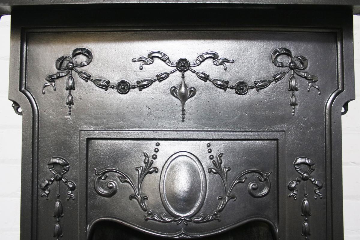 Cast Original Restored Antique Classical Edwardian Bedroom Fireplace