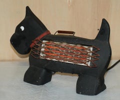 ORIGINAL RESTORED ART DECO ZOORAY HiGHLAND TERRIER SCOTTIE DOG ELECTRIC HEATER