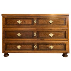 Original Restored Biedermeier Commode Made Out of Oakwood Original Restored Biedermeier Commode Made Out of Oakwood