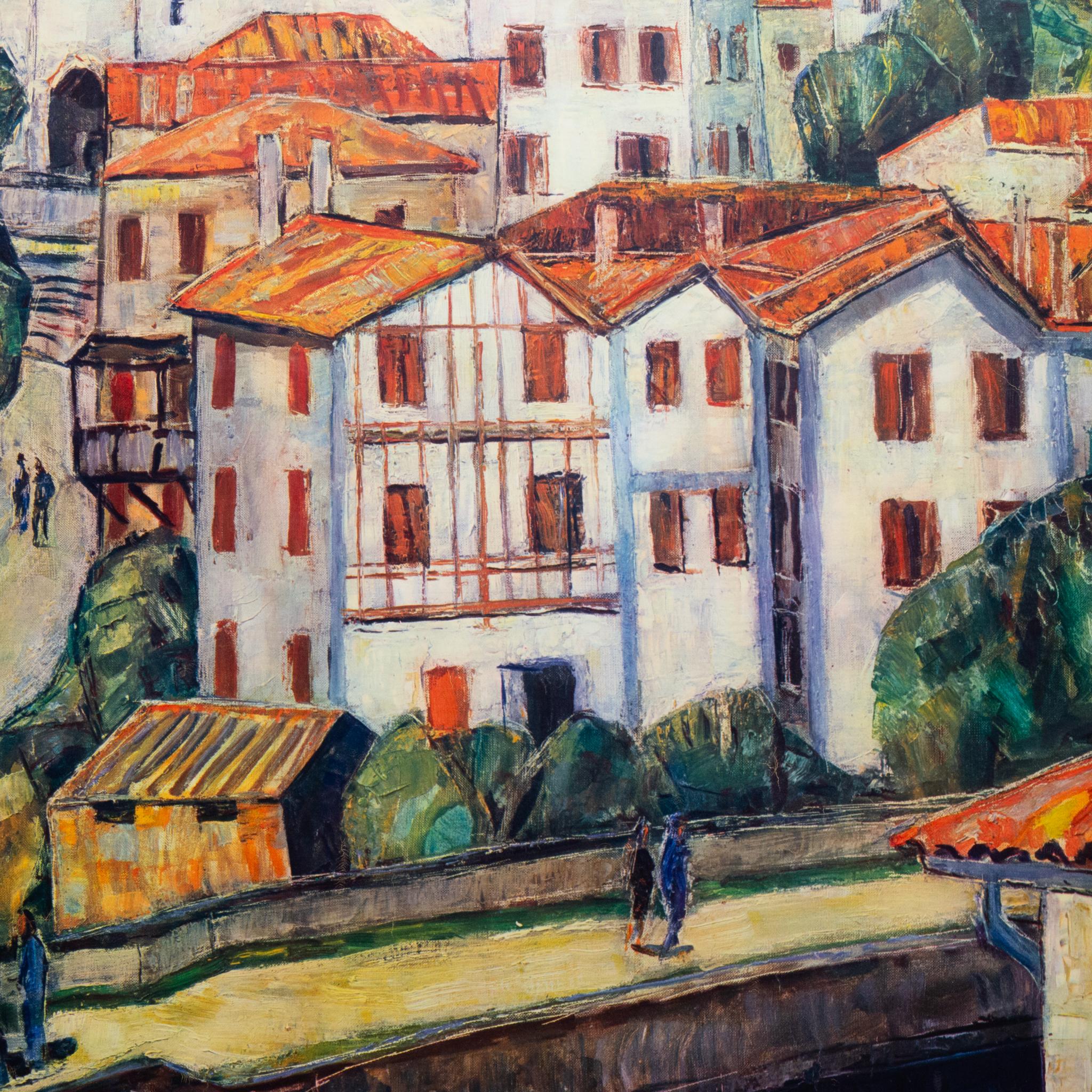 Original Restored SNCF French Travel Poster, The Basque Country c.1964 (Moderne der Mitte des Jahrhunderts) im Angebot