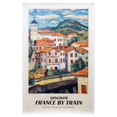 Original Restored French Travel Poster, The Basque Country c.1964