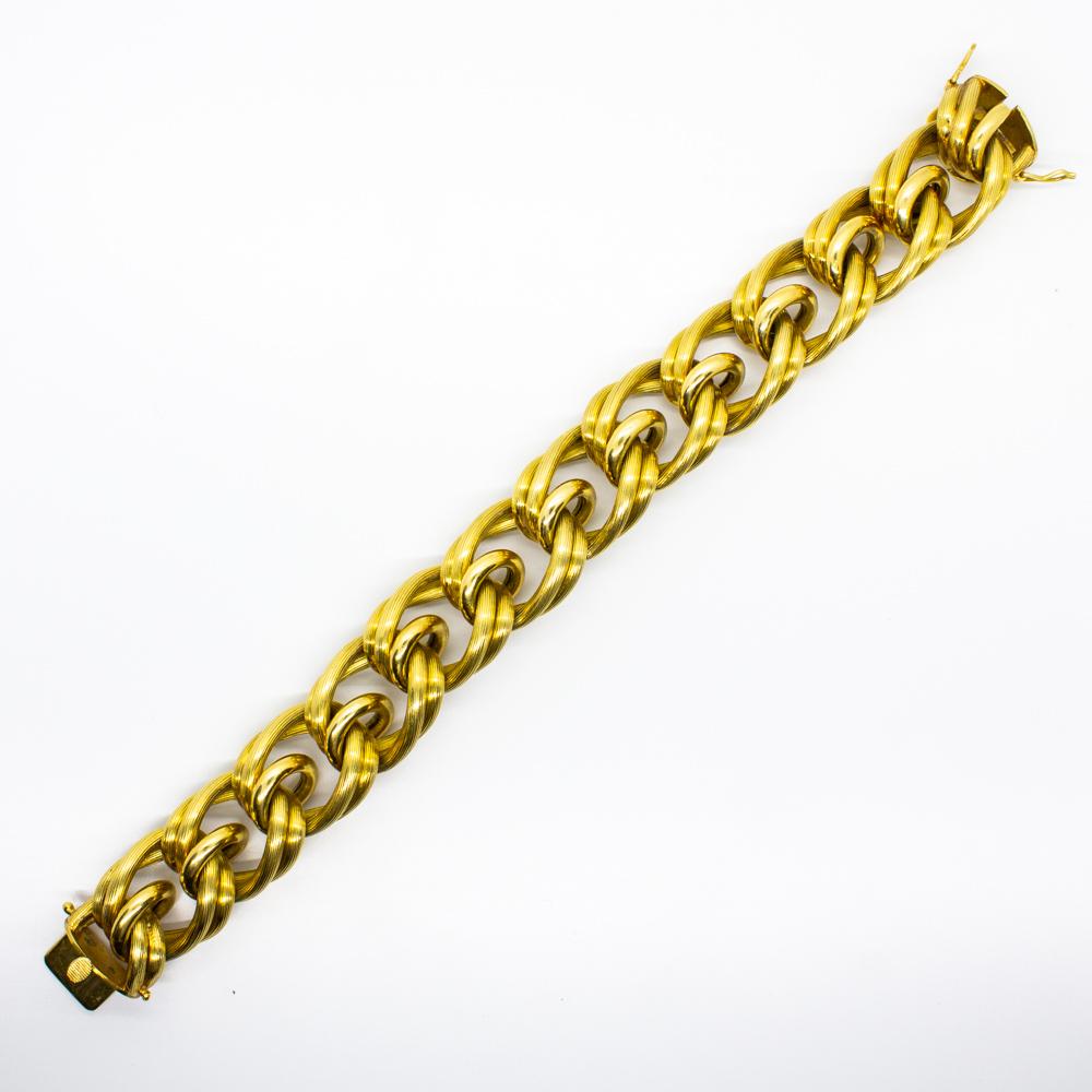 Original Retro 18 Karat Gold Bracelet 2