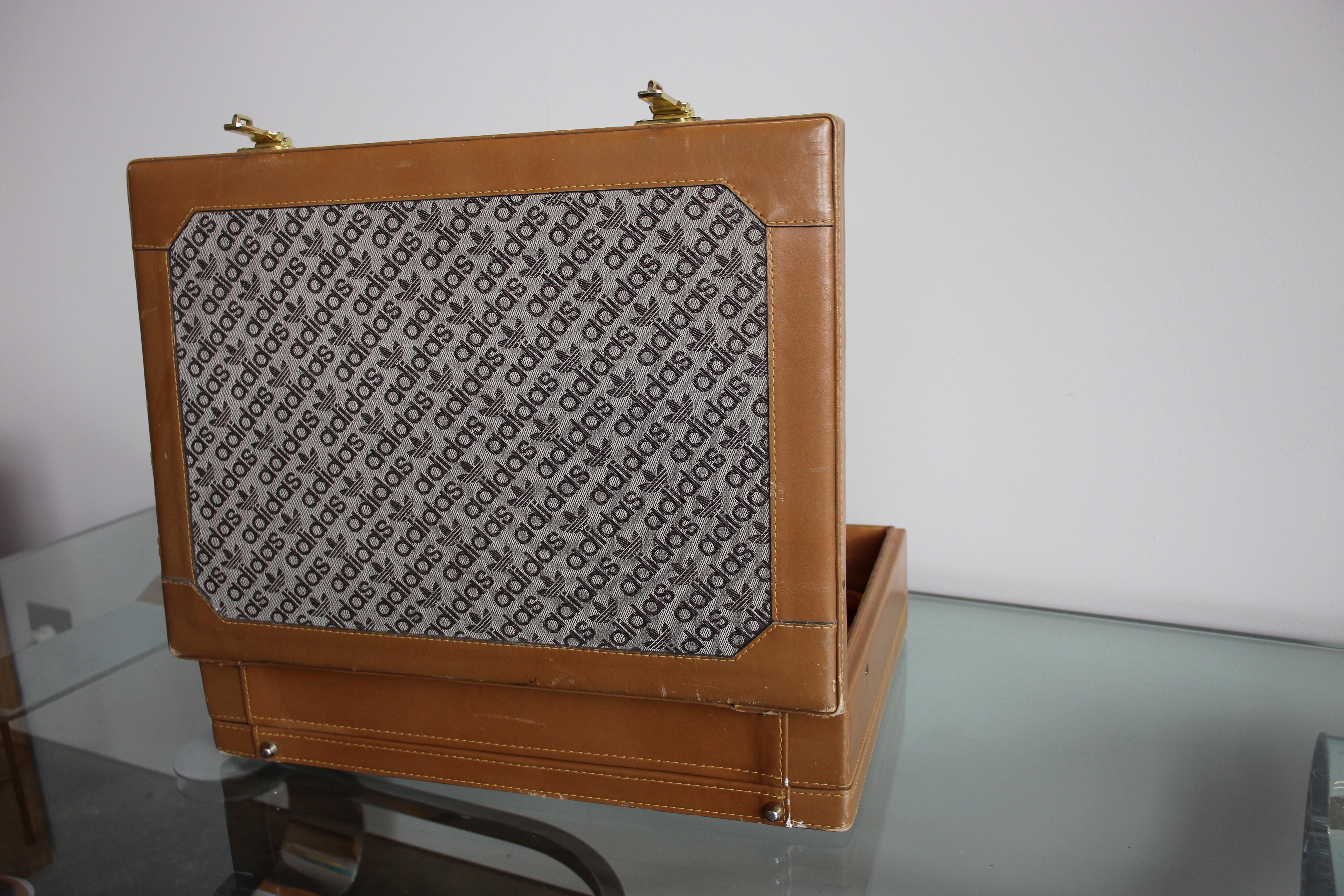 Original Retro Briefcase by Adidas from the 1970s, Vintage Suitcase 6