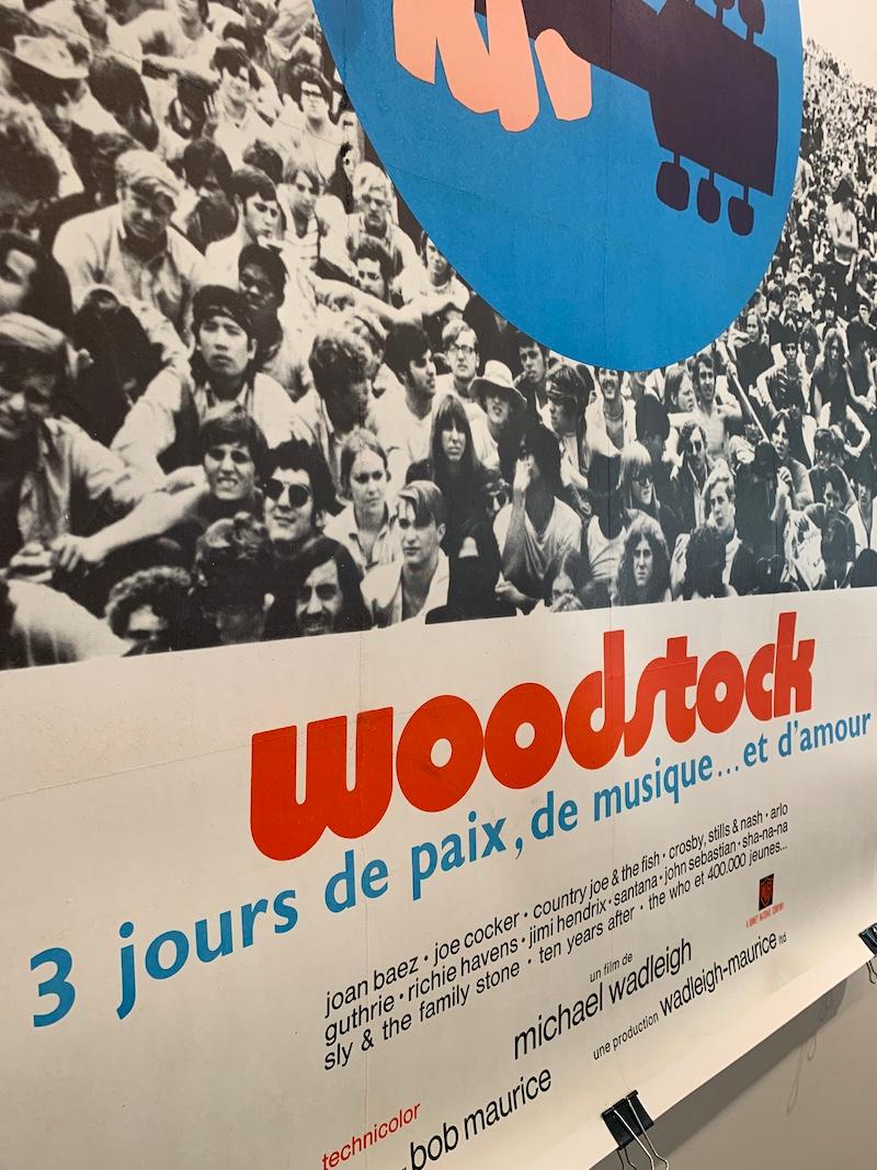 Originales Retro-Vintage-Filmplakat, „WOODSTOCK“, 1970 (Französisch) im Angebot