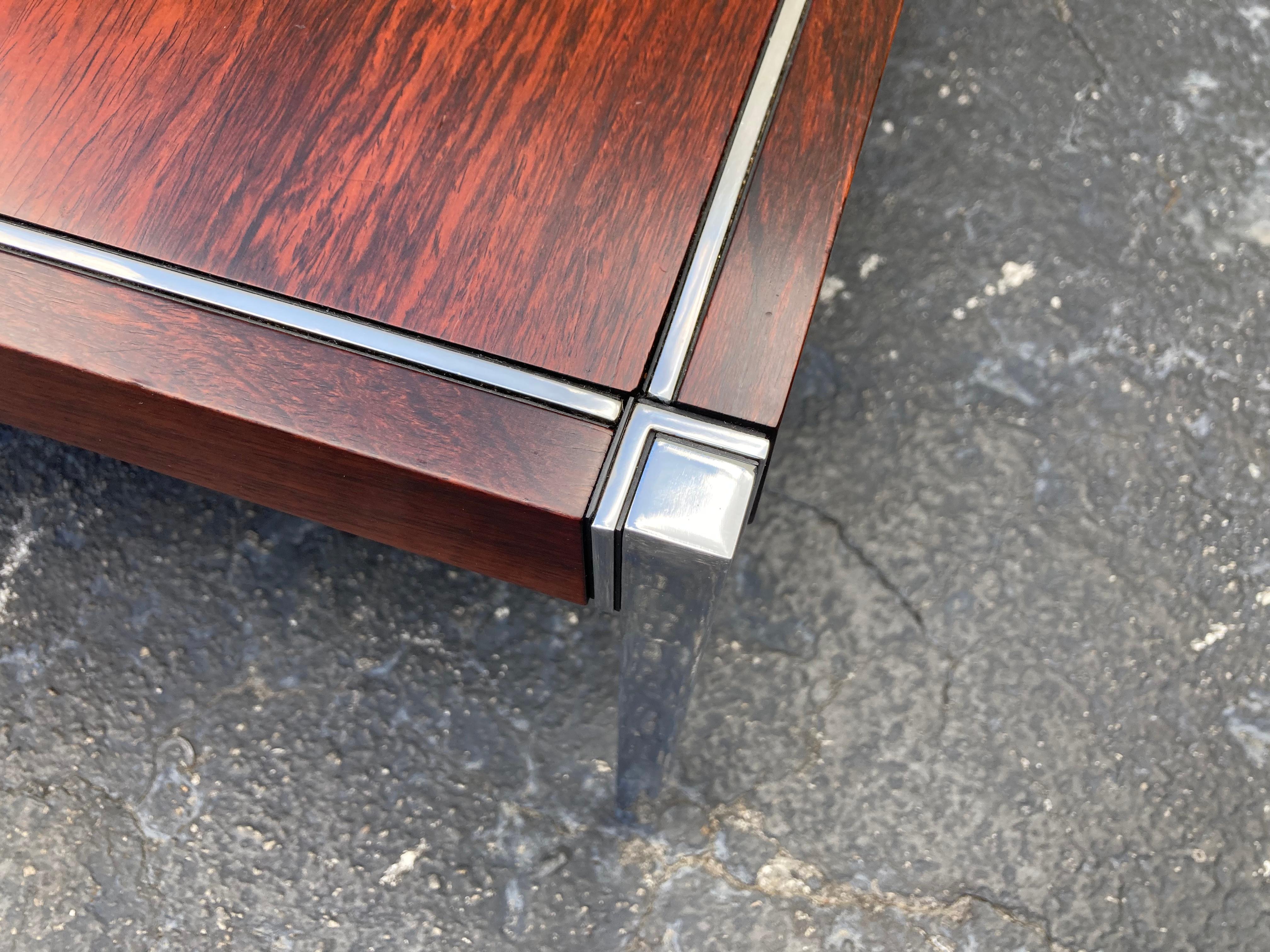Original Richard Schultz Rosewood Coffee Table for Knoll, 1970s For Sale 1