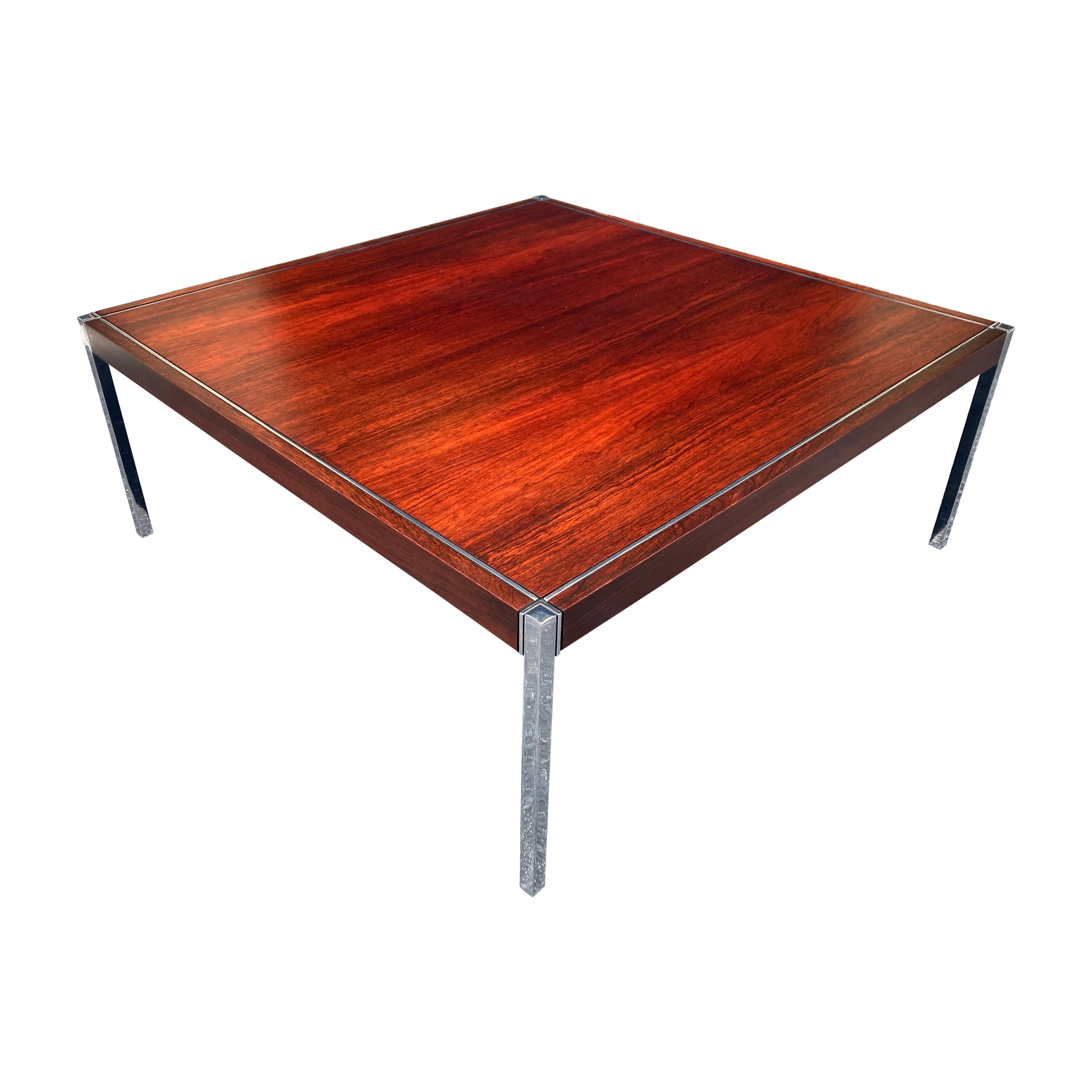 Mesa baja de palisandro original de Richard Schultz para Knoll, años 70 en venta
