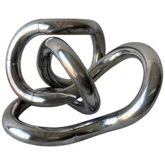 Original Richard X Zawitz Chrome "tangle" Sculpture, 1982