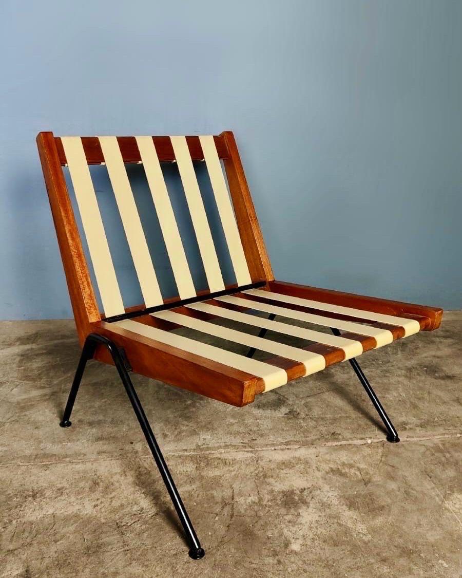 Steel Original Robin Day For Hille ‘Chevron’ Lounge Chair Mid Century Vintage Retro