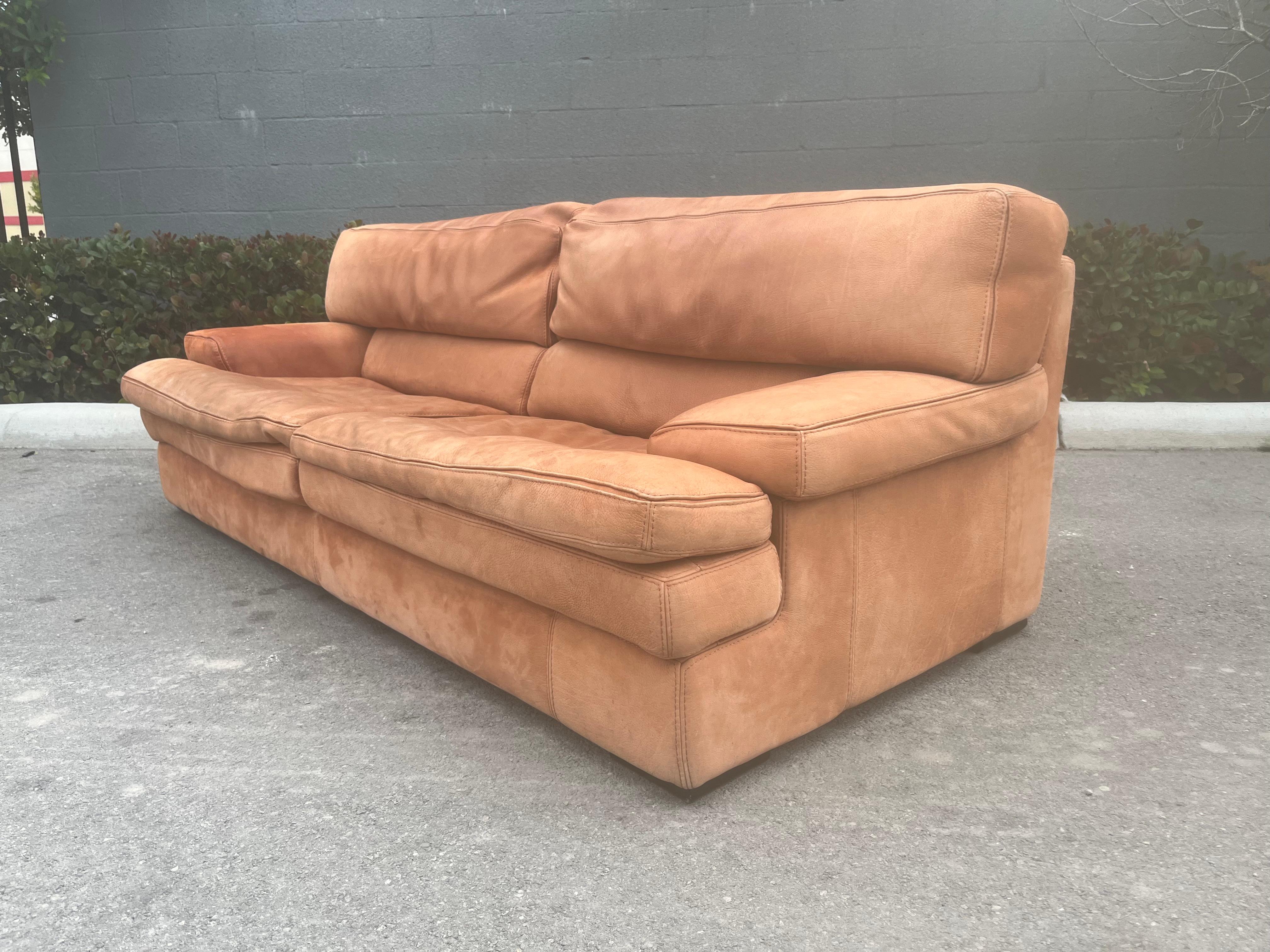 Original Roche Bobois Leather Sofa For Sale 13