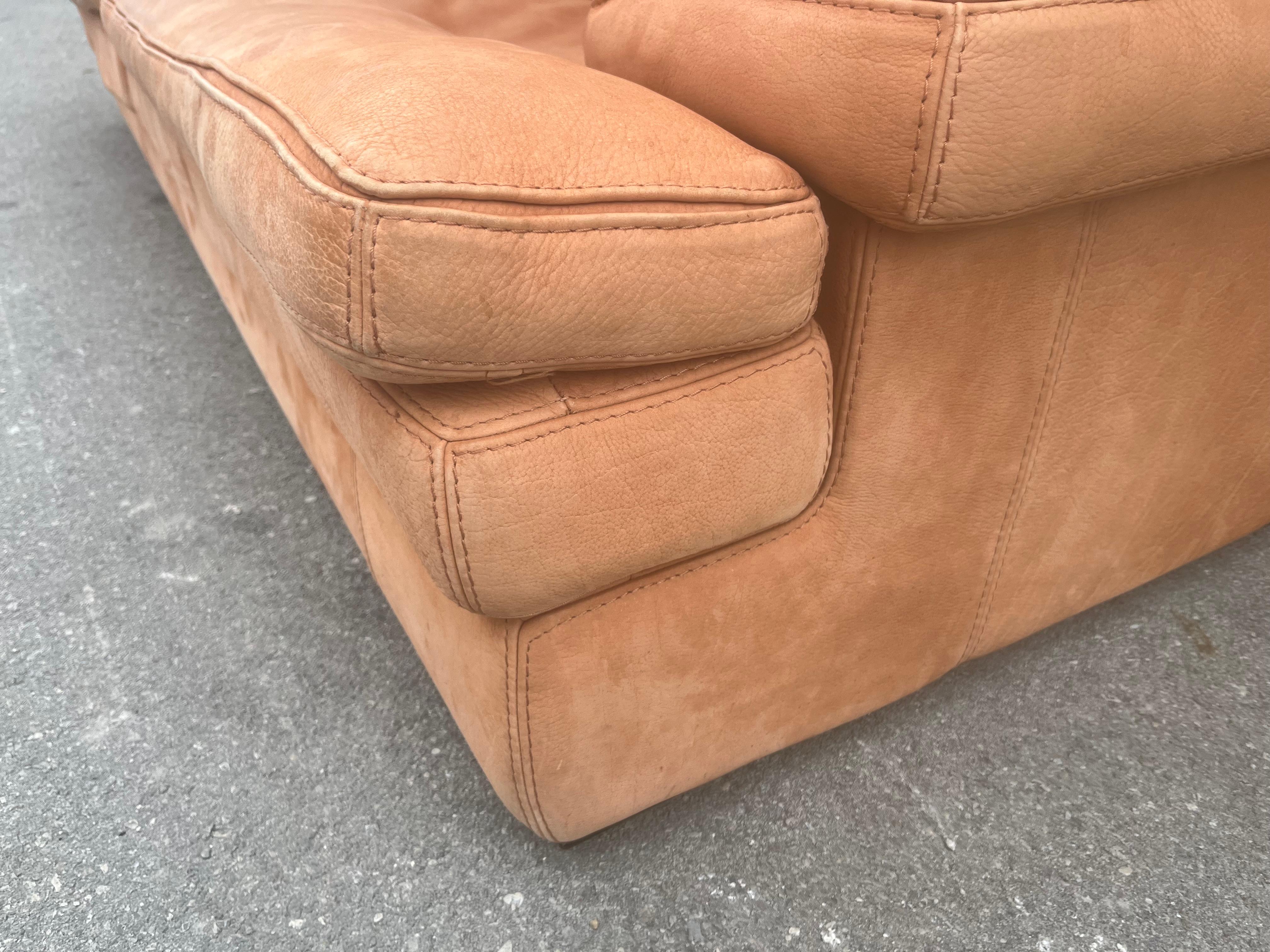 Original Roche Bobois Leather Sofa In Good Condition For Sale In Miami, FL