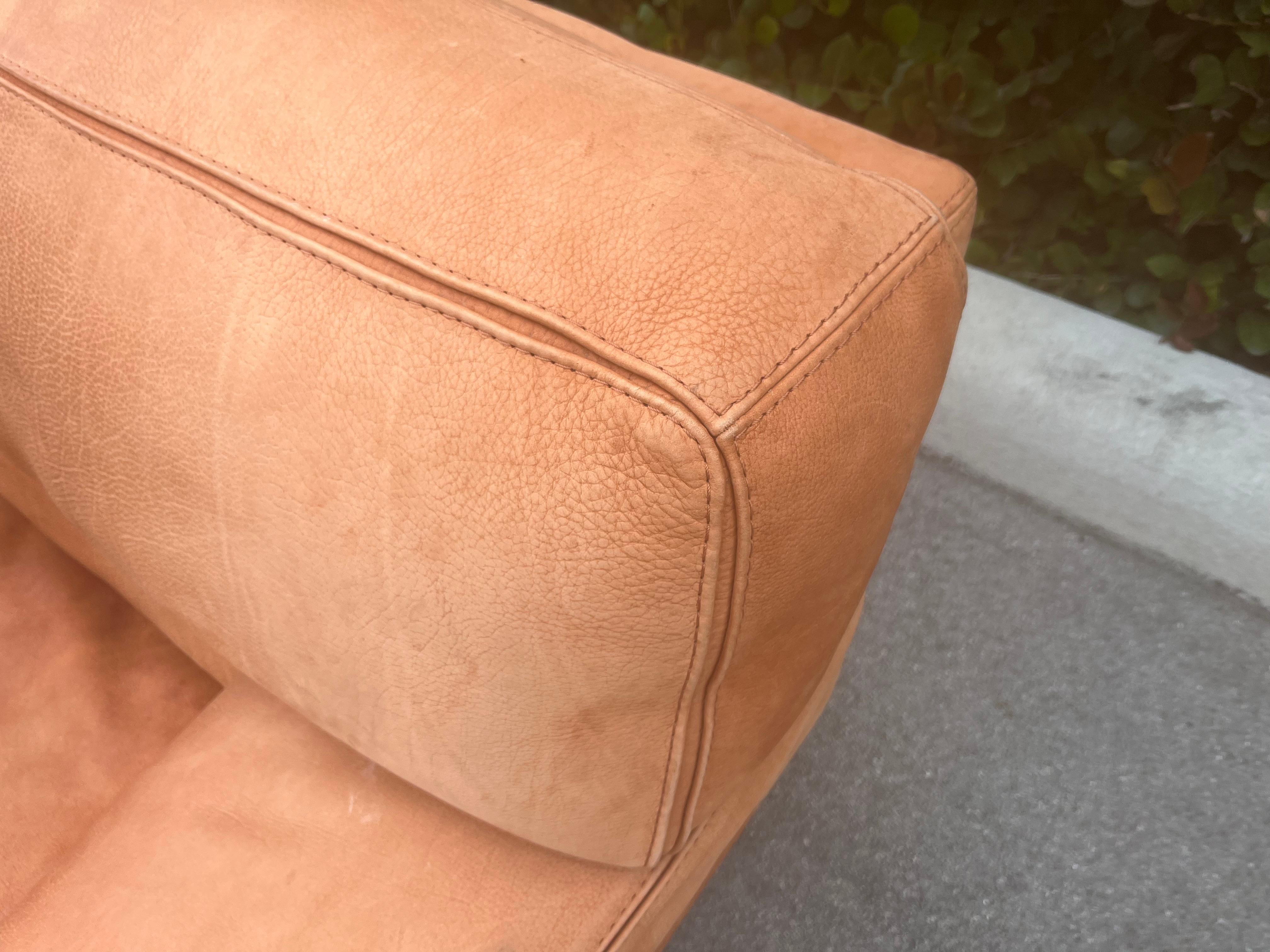 Late 20th Century Original Roche Bobois Leather Sofa For Sale