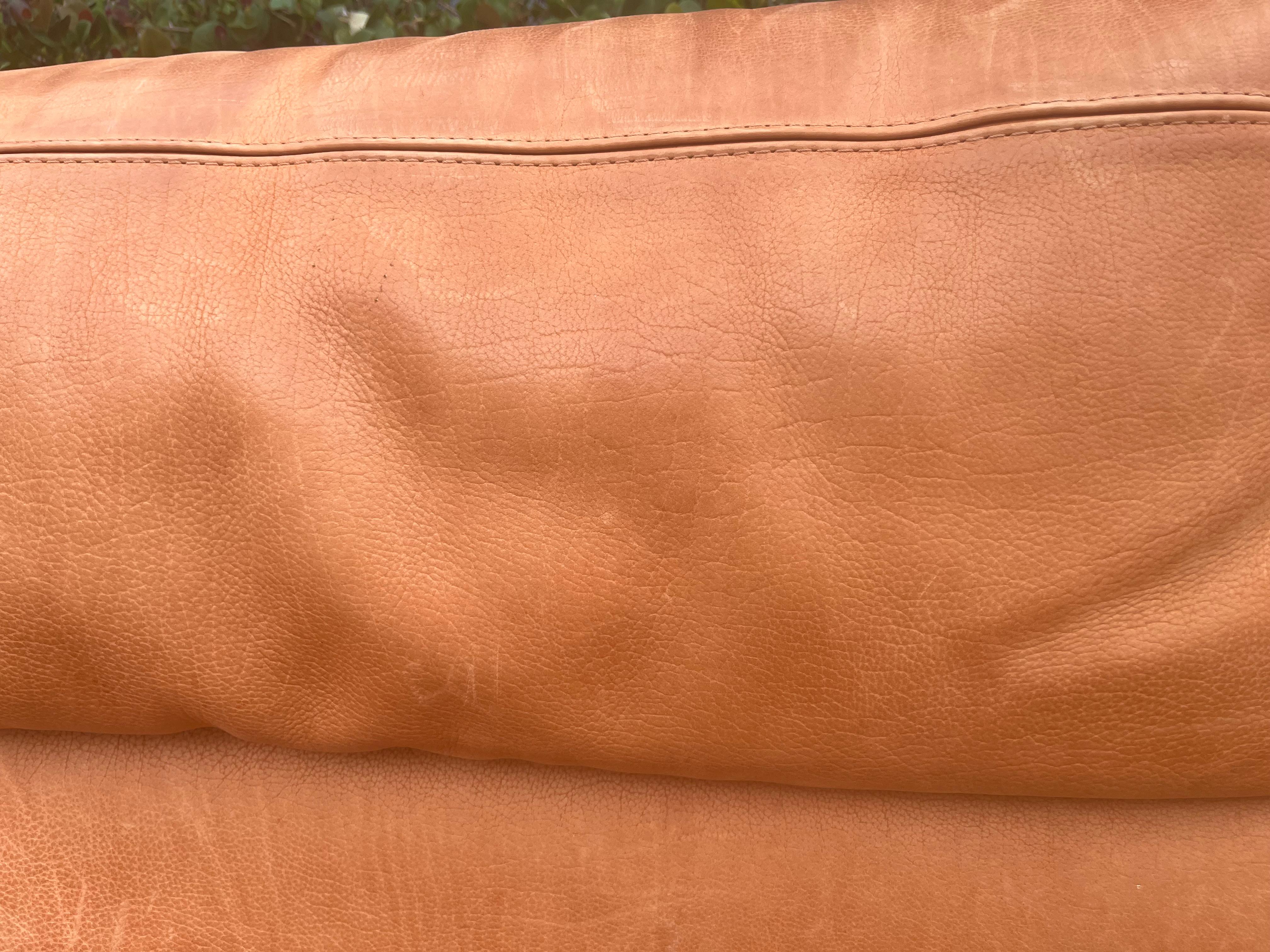 Original Roche Bobois Leather Sofa For Sale 3