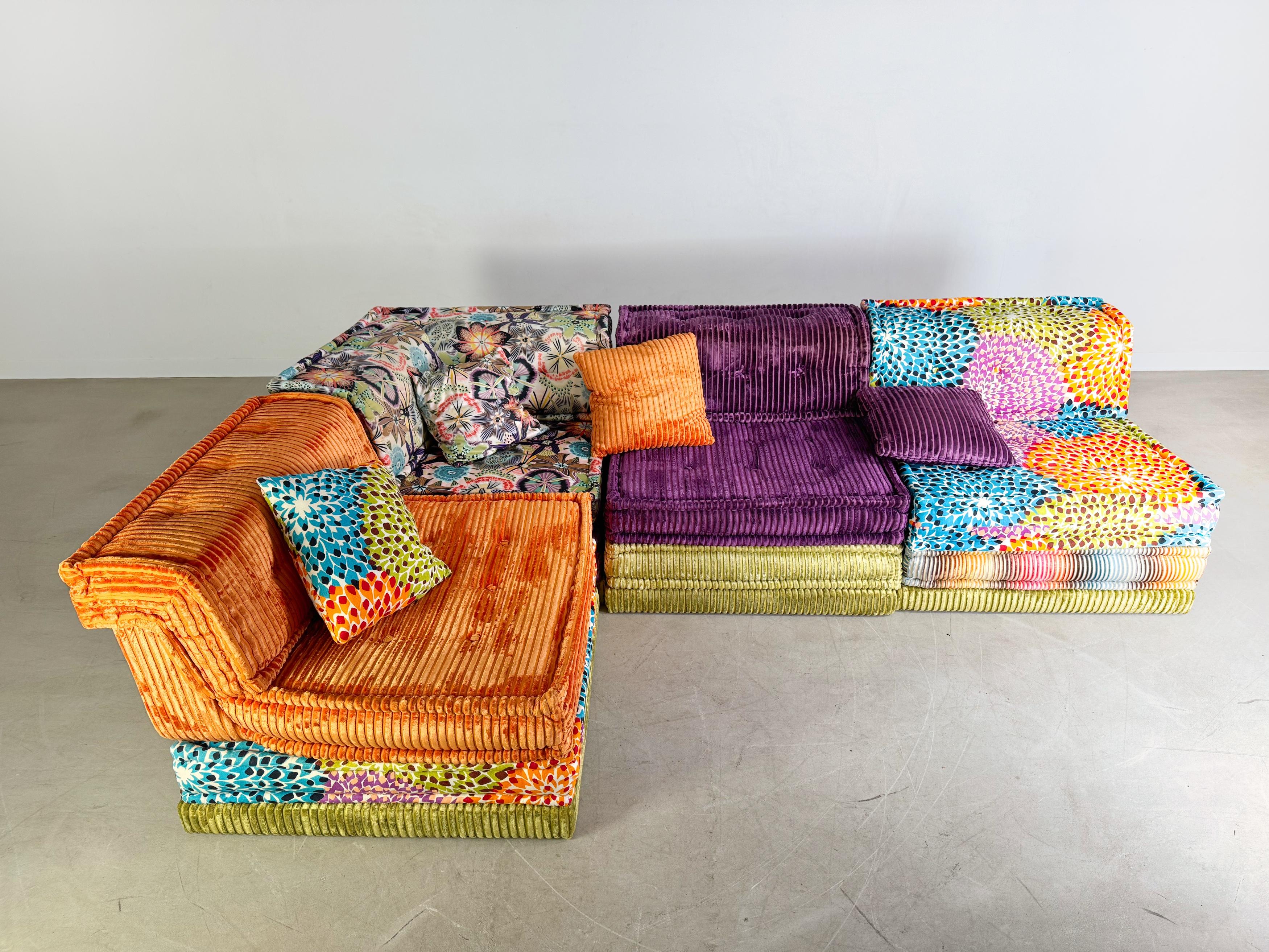 Original Roche Bobois Mah Jong Ecksofa Hans Hopfer Missoni Modul (Französisch) im Angebot