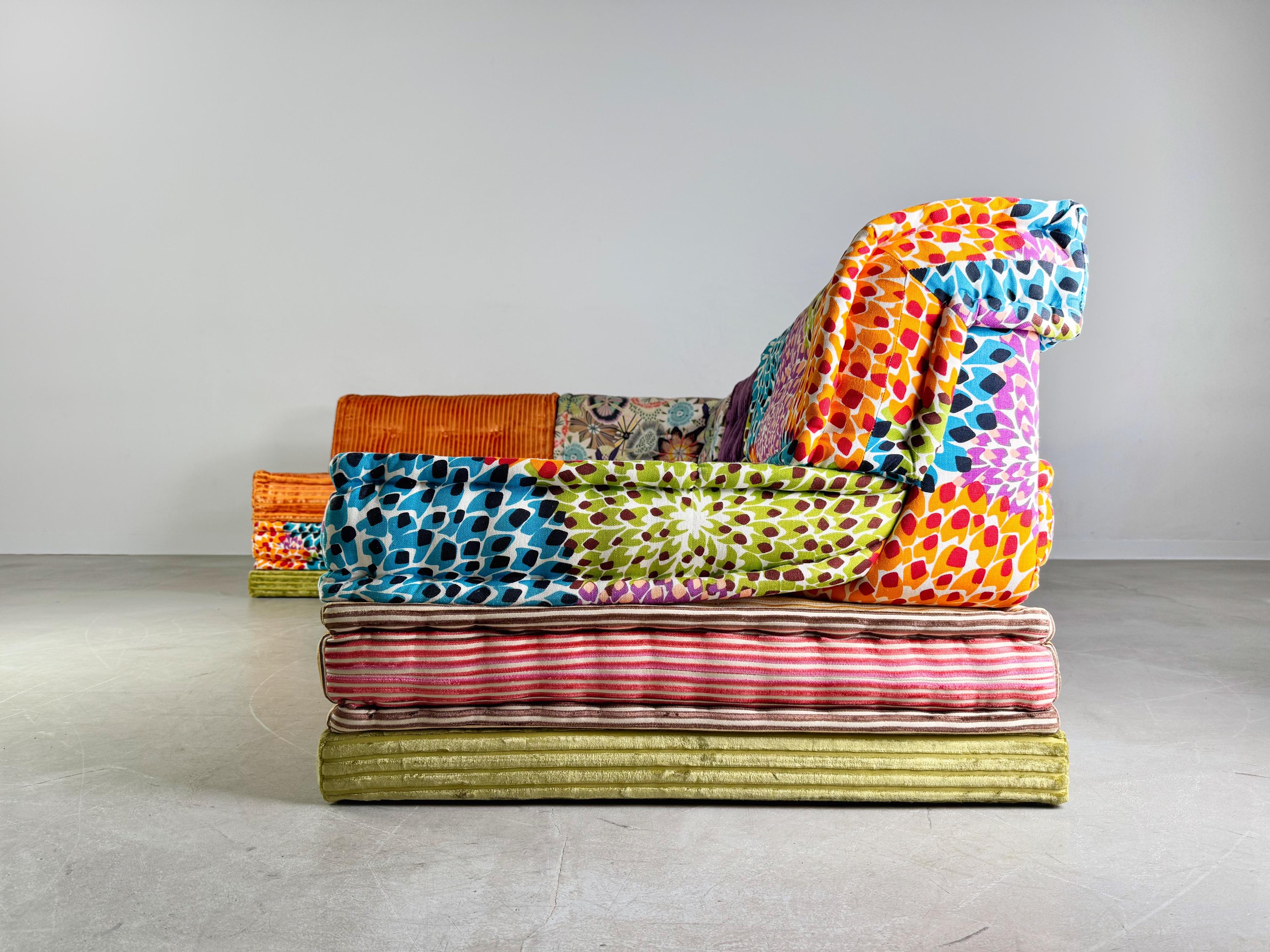 Original Roche Bobois Mah Jong Ecksofa Hans Hopfer Missoni Modul (21. Jahrhundert und zeitgenössisch) im Angebot