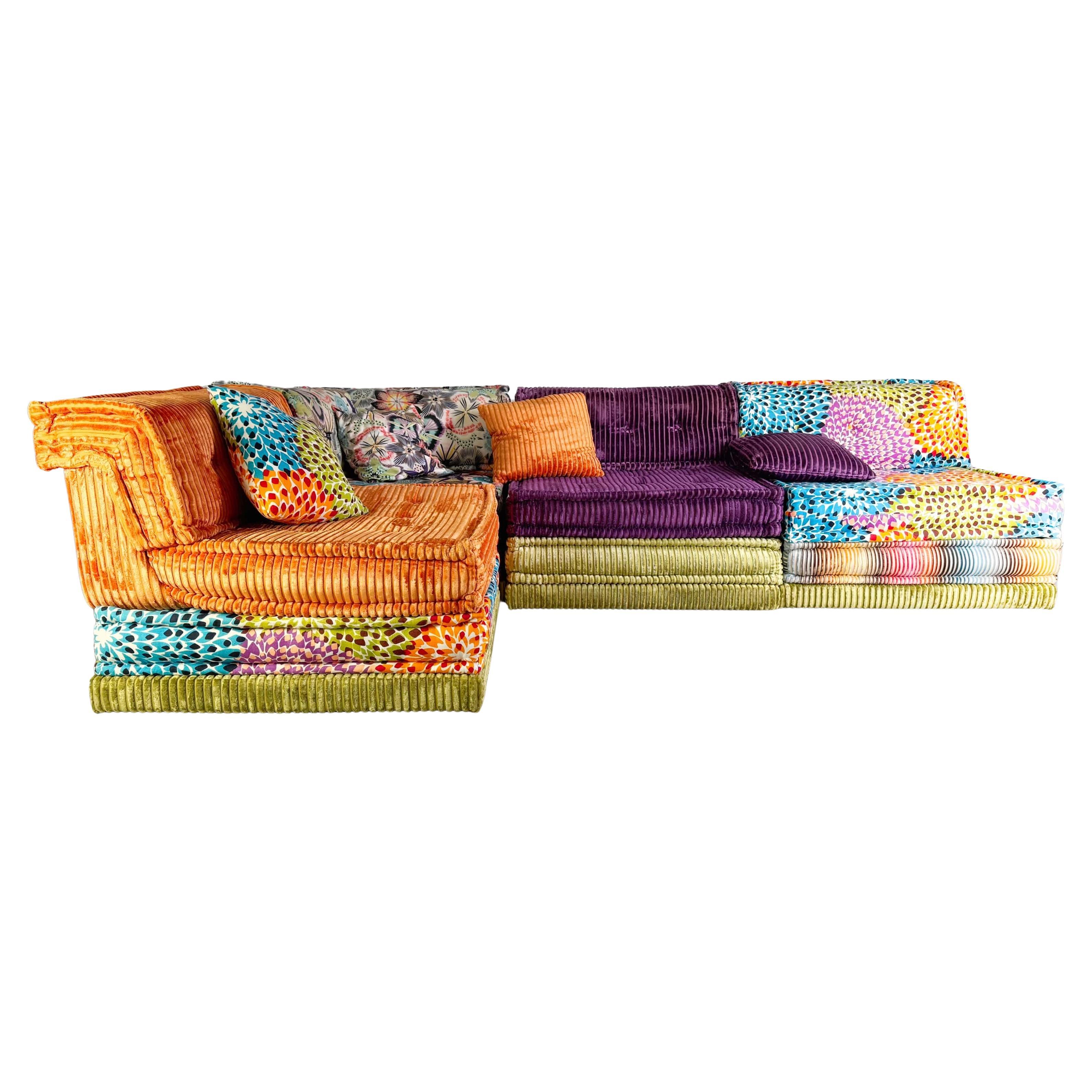 Original Roche Bobois Mah Jong Ecksofa Hans Hopfer Missoni Modul