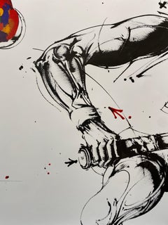 Original 'ROLAND GARROS' 1983 Tennis Tournament Poster by  Vladimir Velickovic