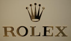 ORIGINAL ROLEX AUTHORISED DEALERS ADVERTISING SHOP SiGN PART OF A WHOLE SHOP SET