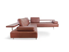 Original Rolf Benz Ecksofa Dono 6100 Couch Design Leder braun