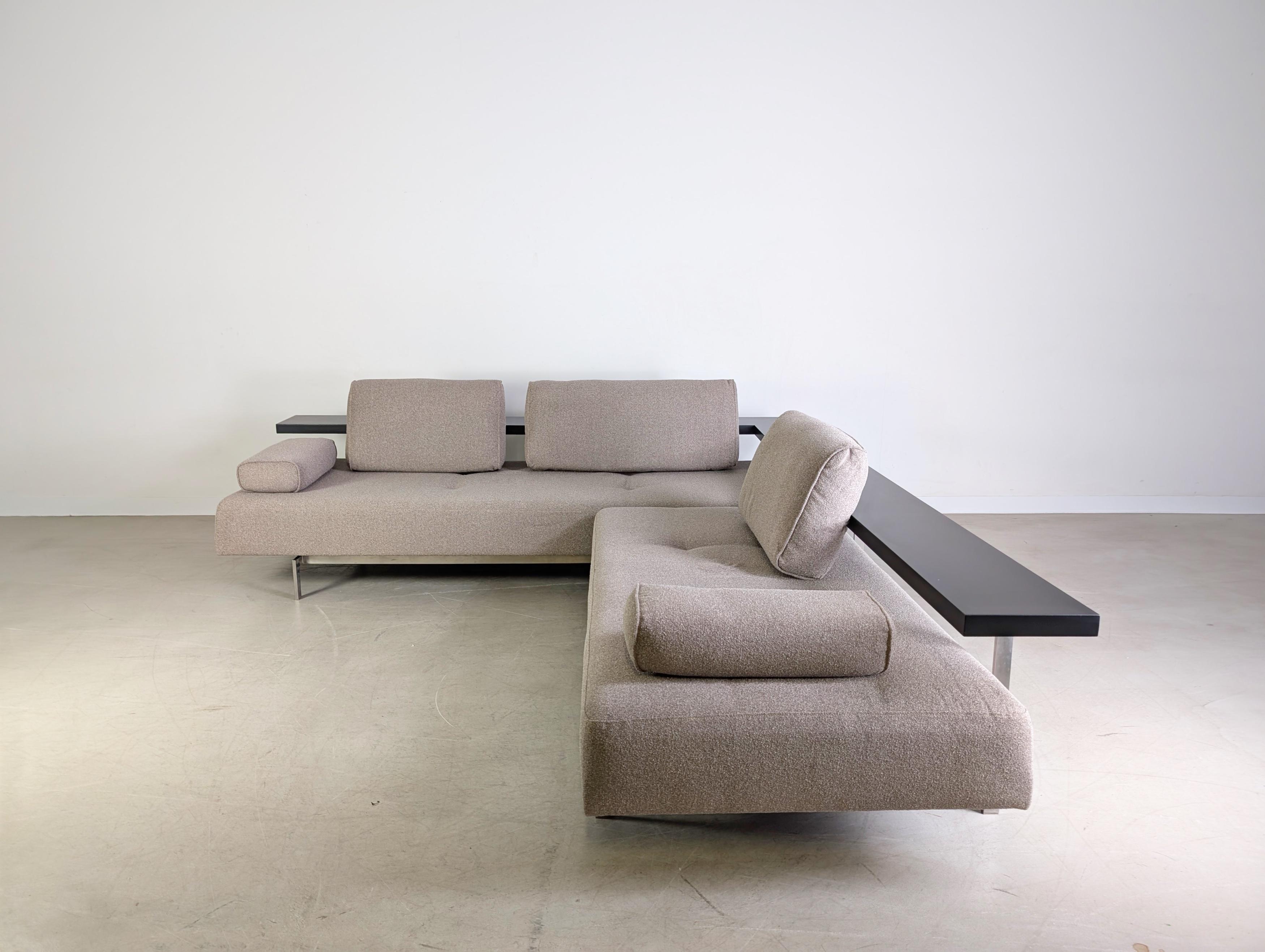 Postmoderne Original Rolf Benz Ecksofa Dono 6100 Couch Design Sofa Stoff en vente