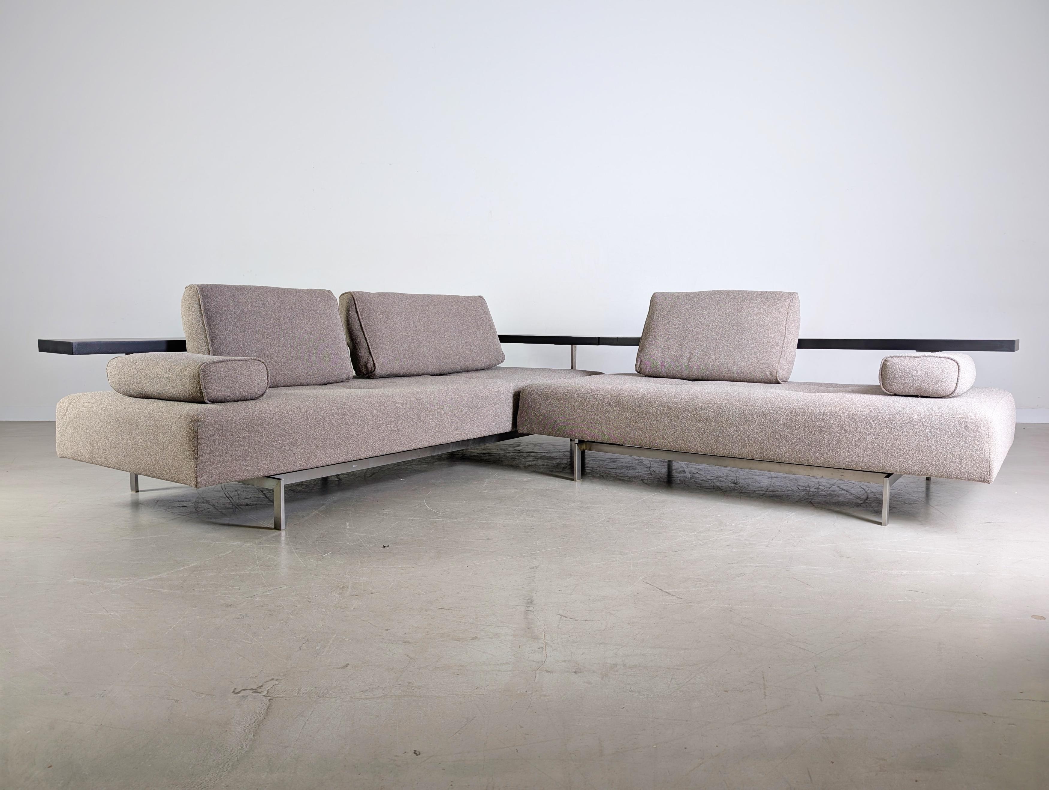 XXIe siècle et contemporain Original Rolf Benz Ecksofa Dono 6100 Couch Design Sofa Stoff en vente
