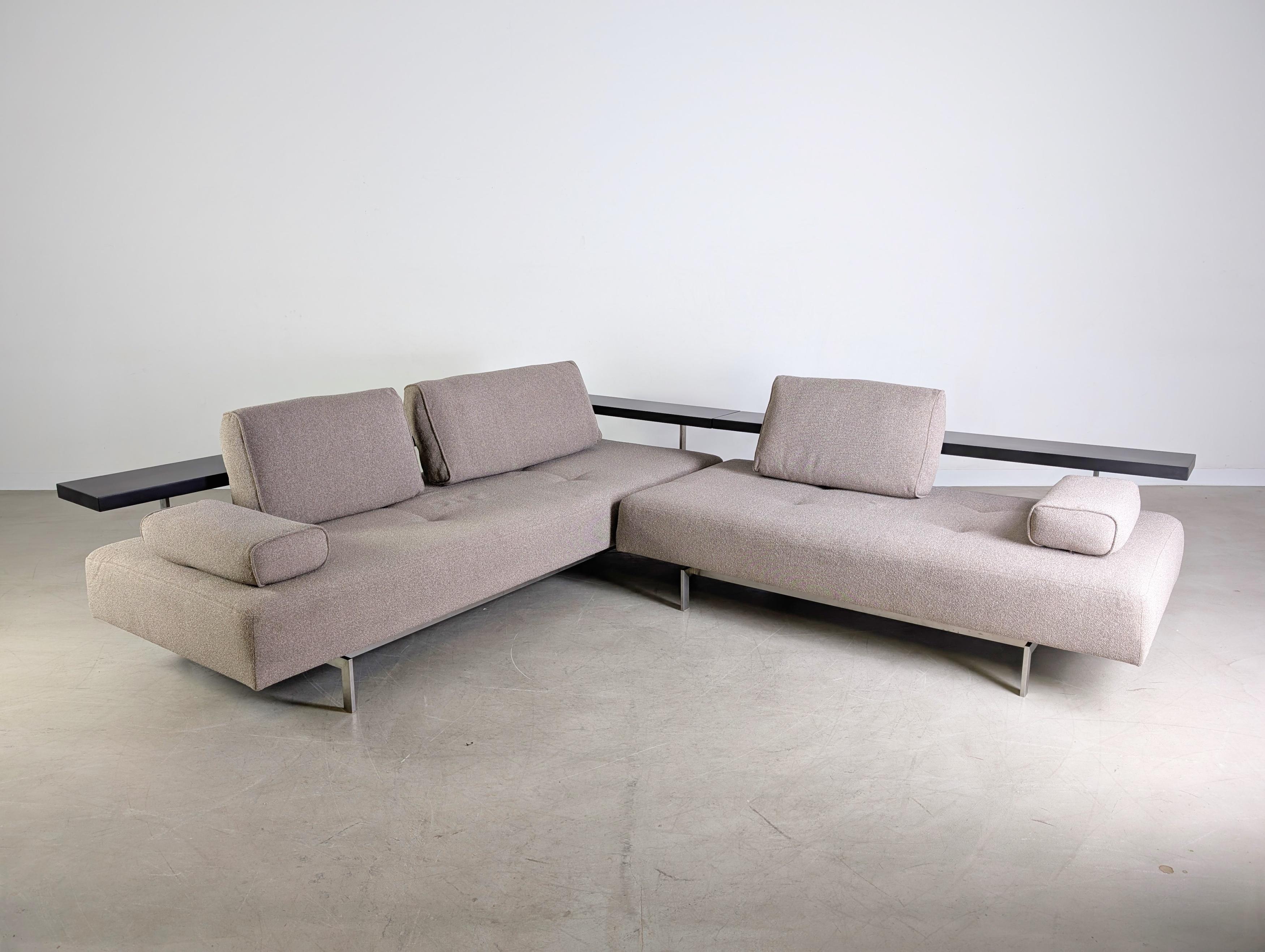 Tissu Original Rolf Benz Ecksofa Dono 6100 Couch Design Sofa Stoff en vente