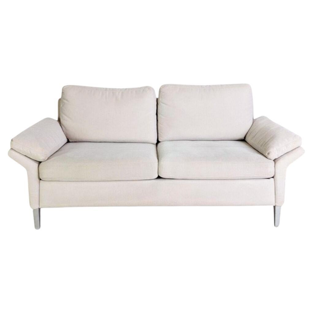 Original Rolf Benz Sofá 3000 Zweisitzer Couch Creme Beige Design